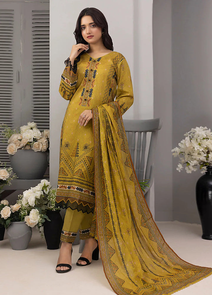 Salina by Regalia Textiles Printed Cotton Suit Unstitched 3 Piece RGTSSV4 D-2 - Mid Summer Collection
