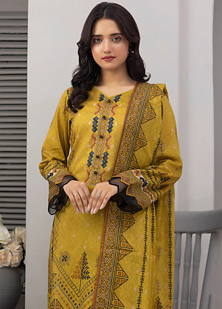 Salina by Regalia Textiles Printed Cotton Suit Unstitched 3 Piece RGTSSV4 D-2 - Mid Summer Collection