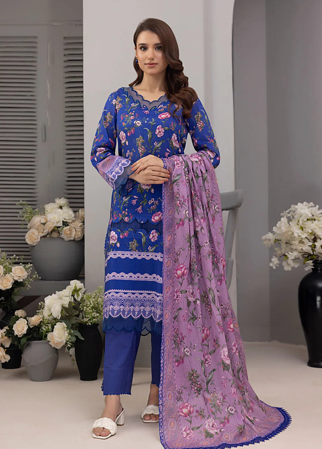 Salina by Regalia Textiles Printed Cotton Suit Unstitched 3 Piece RGTSSV4 D-7 - Mid Summer Collection