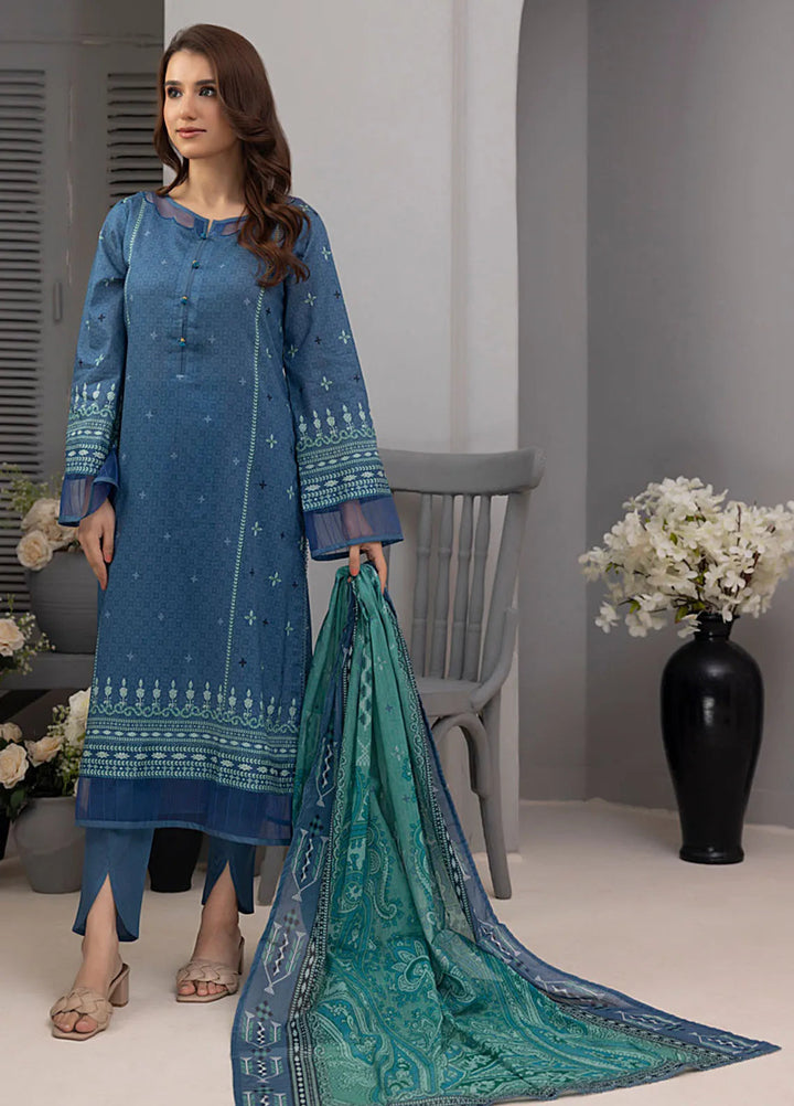 Salina by Regalia Textiles Printed Cotton Suit Unstitched 3 Piece RGTSSV4 D-8 - Mid Summer Collection