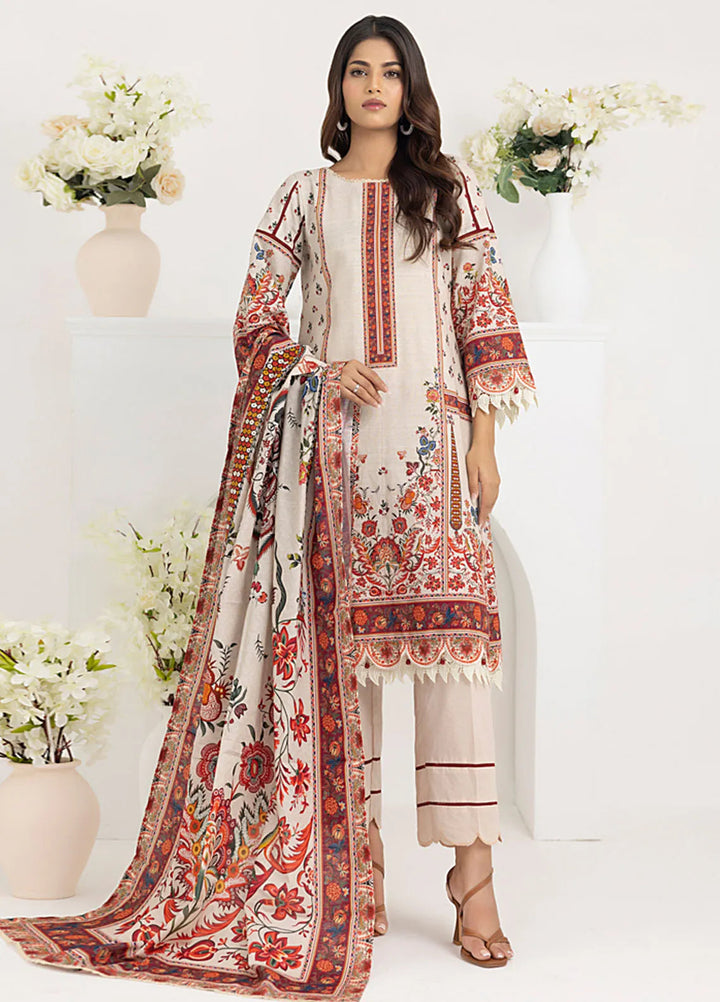 Salina By Regalia Printed Khaddar Suit Unstitched 3 Piece RGT24SK SPK-05 - Winter Collection