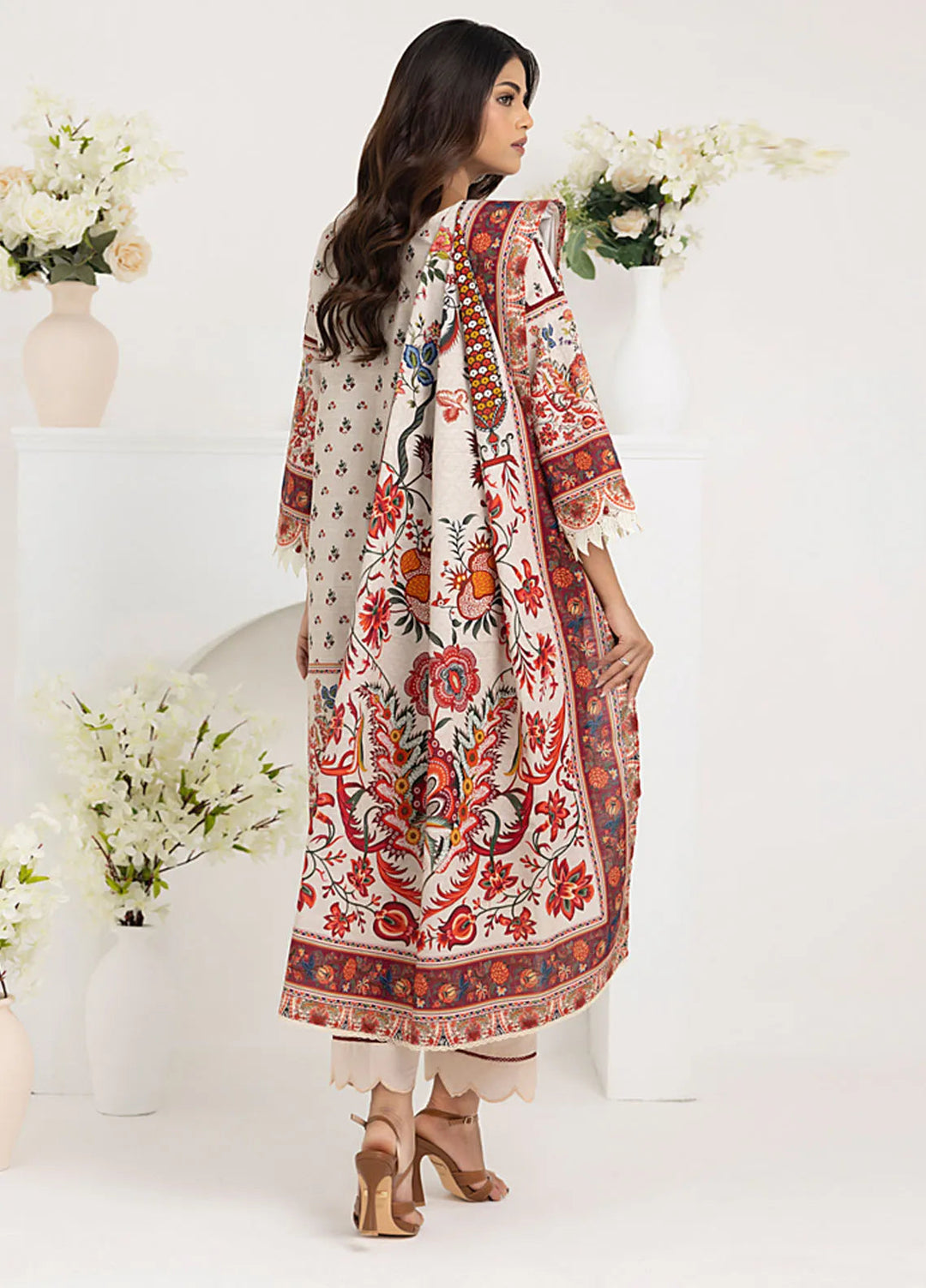 Salina By Regalia Printed Khaddar Suit Unstitched 3 Piece RGT24SK SPK-05 - Winter Collection