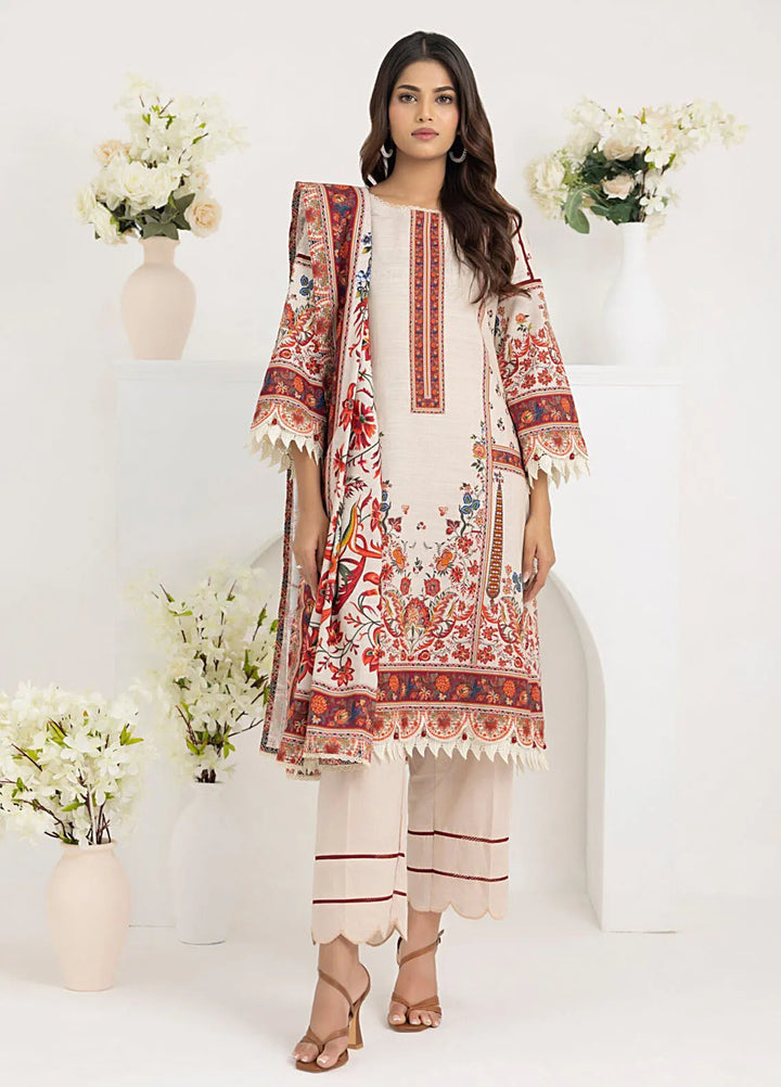 Salina By Regalia Printed Khaddar Suit Unstitched 3 Piece RGT24SK SPK-05 - Winter Collection