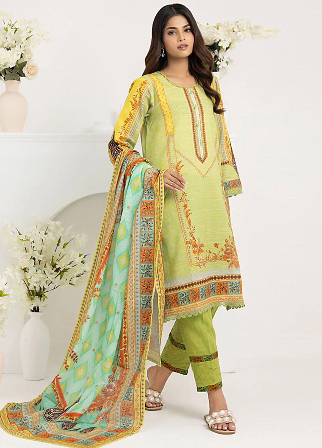 Salina By Regalia Printed Khaddar Suit Unstitched 3 Piece RGT24SK SPK-06 - Winter Collection