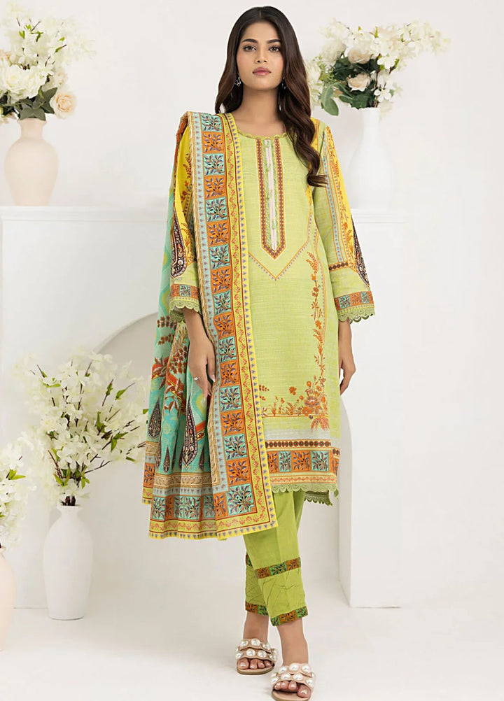 Salina By Regalia Printed Khaddar Suit Unstitched 3 Piece RGT24SK SPK-06 - Winter Collection