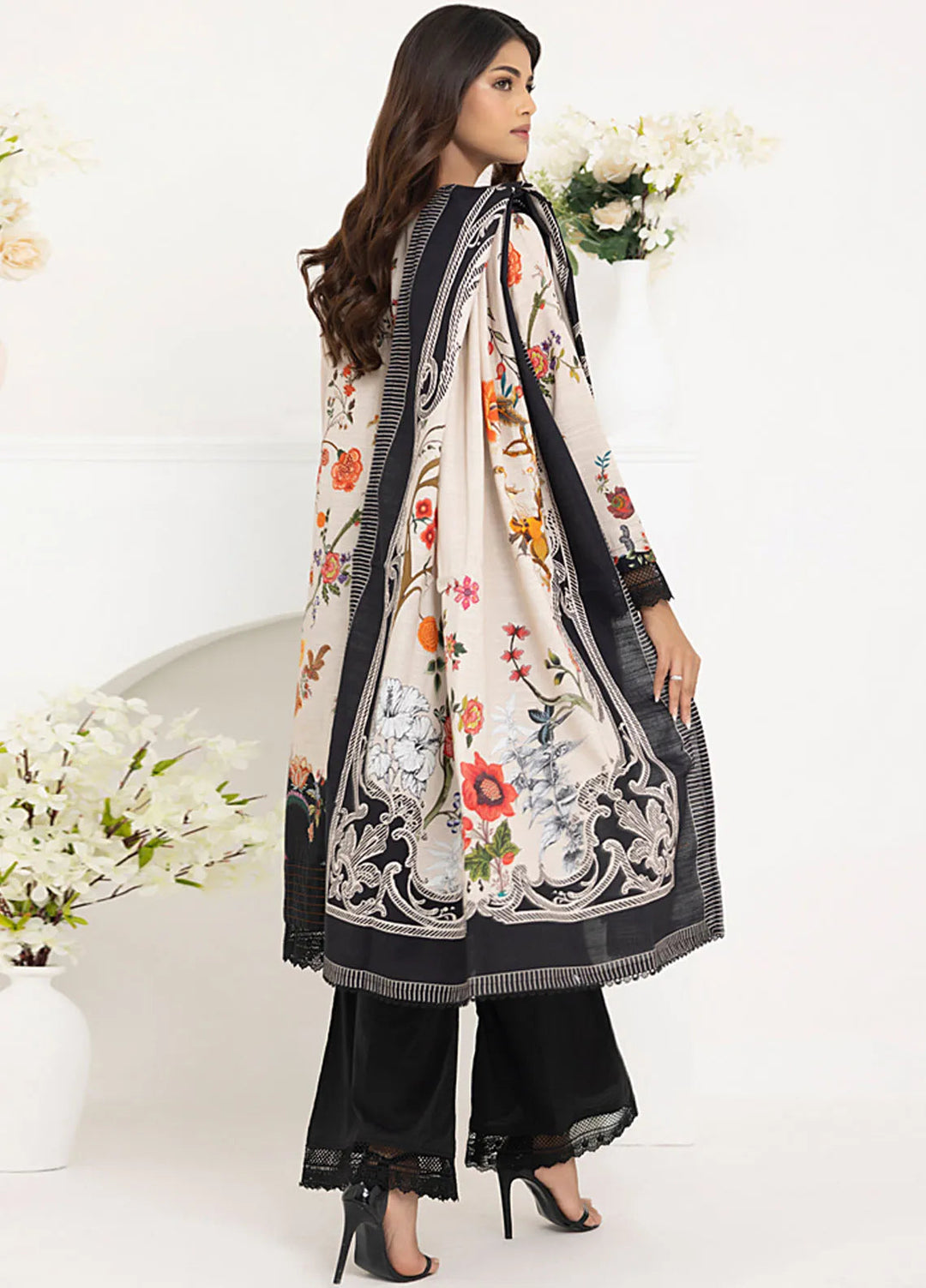 Salina By Regalia Printed Khaddar Suit Unstitched 3 Piece RGT24SK SPK-08 - Winter Collection