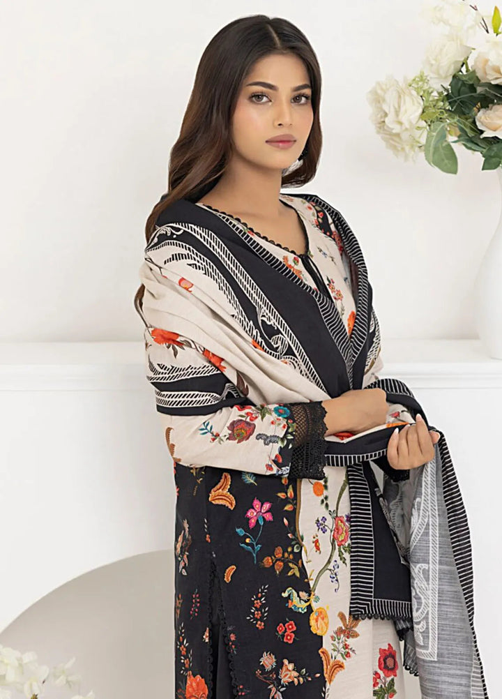 Salina By Regalia Printed Khaddar Suit Unstitched 3 Piece RGT24SK SPK-08 - Winter Collection