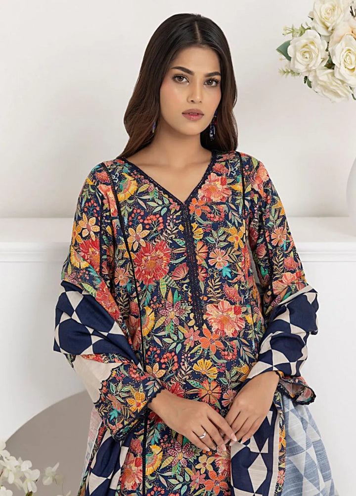 Salina By Regalia Printed Khaddar Suit Unstitched 3 Piece RGT24SK SPK-10 - Winter Collection