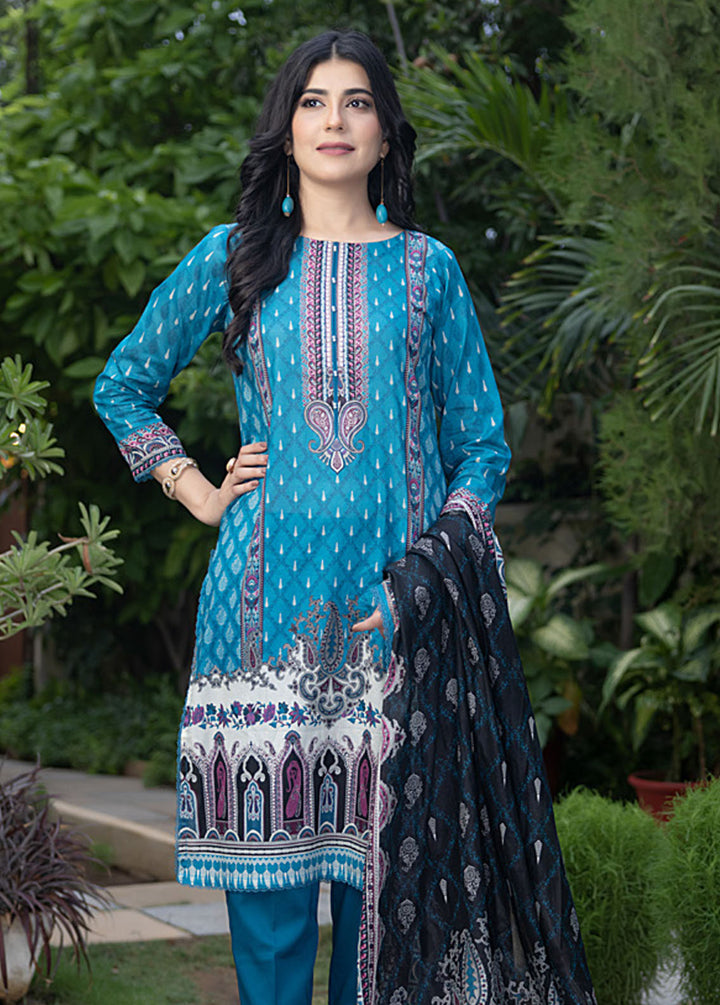 Salina By Regalia Textile Printed Lawn Suits Unstitched 3 Piece RGT24SS SS-10 - Summer Collection