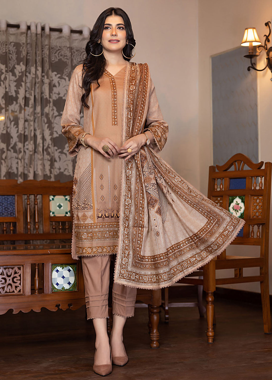 Salina By Regalia Textile Printed Lawn Suits Unstitched 3 Piece RGT24SS SS-12 - Summer Collection
