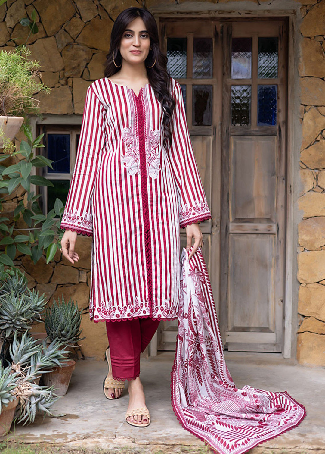 Salina By Regalia Textile Printed Lawn Suits Unstitched 3 Piece RGT24SS SS-2 - Summer Collection
