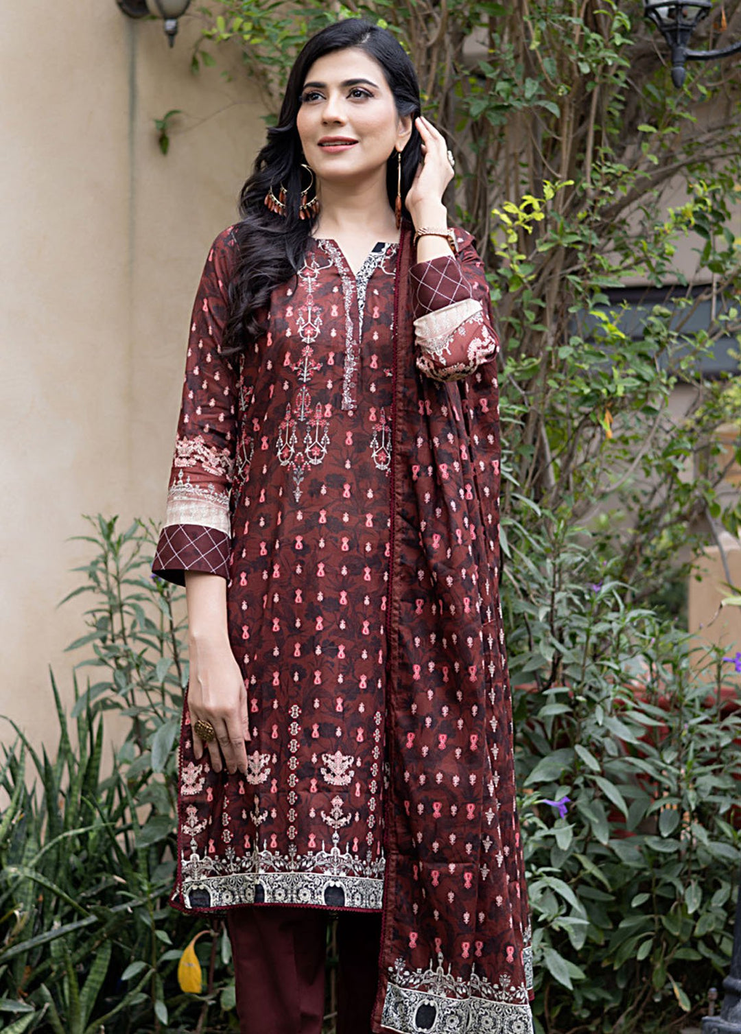 Salina By Regalia Textile Printed Lawn Suits Unstitched 3 Piece RGT24SS SS-3 - Summer Collection