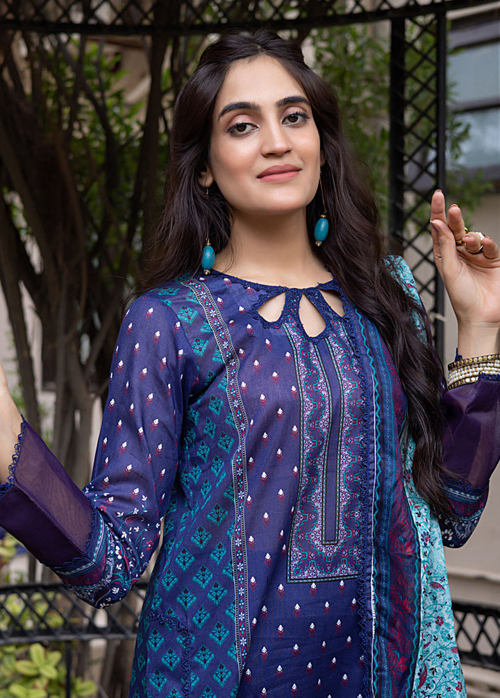 Salina By Regalia Textile Printed Lawn Suits Unstitched 3 Piece RGT24SS SS-4 - Summer Collection