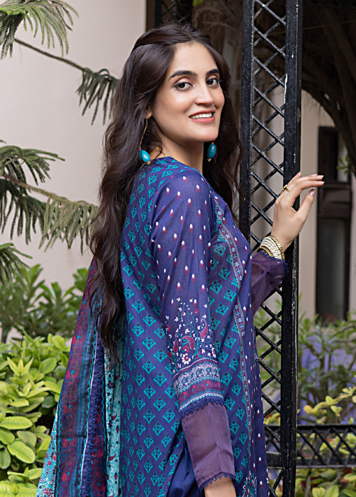 Salina By Regalia Textile Printed Lawn Suits Unstitched 3 Piece RGT24SS SS-4 - Summer Collection