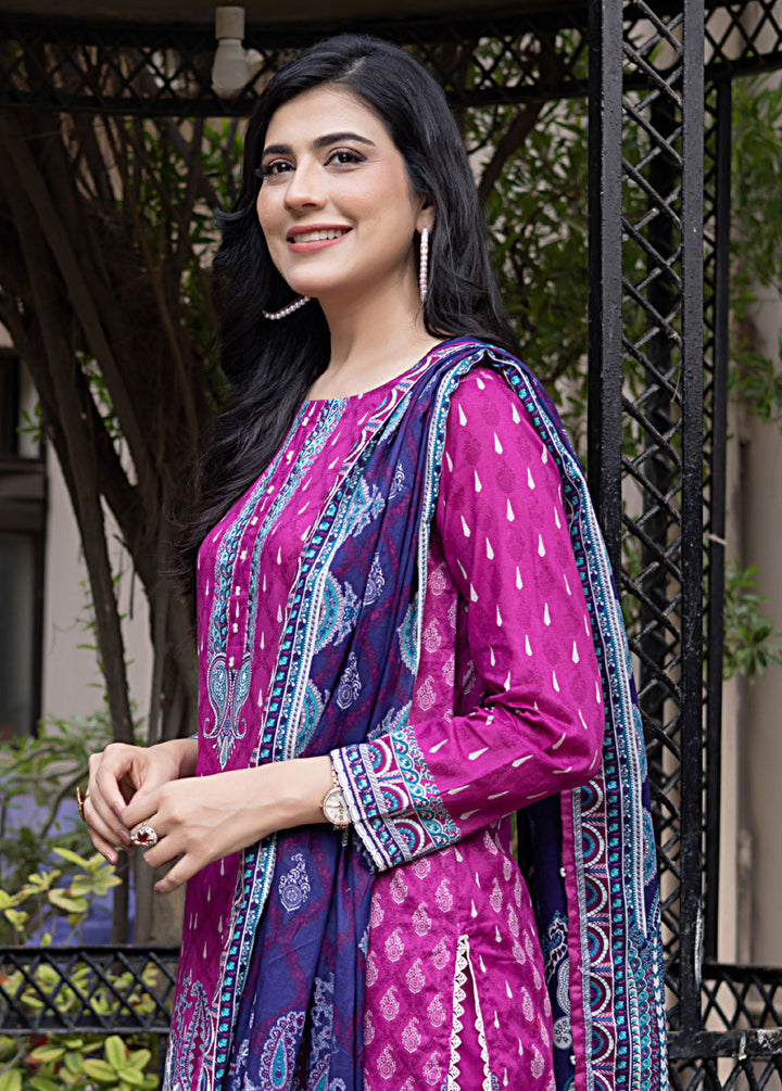Salina By Regalia Textile Printed Lawn Suits Unstitched 3 Piece RGT24SS SS-5 - Summer Collection