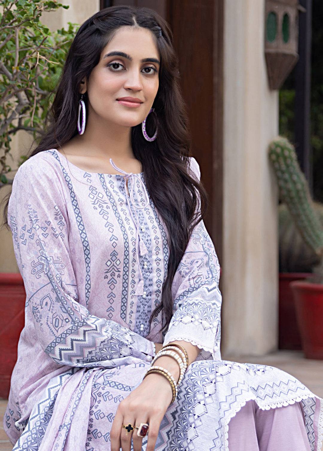 Salina By Regalia Textile Printed Lawn Suits Unstitched 3 Piece RGT24SS SS-7 - Summer Collection