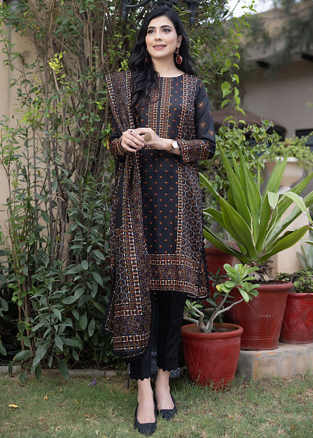 Salina By Regalia Textile Printed Lawn Suits Unstitched 3 Piece RGT24SS SS-8 - Summer Collection