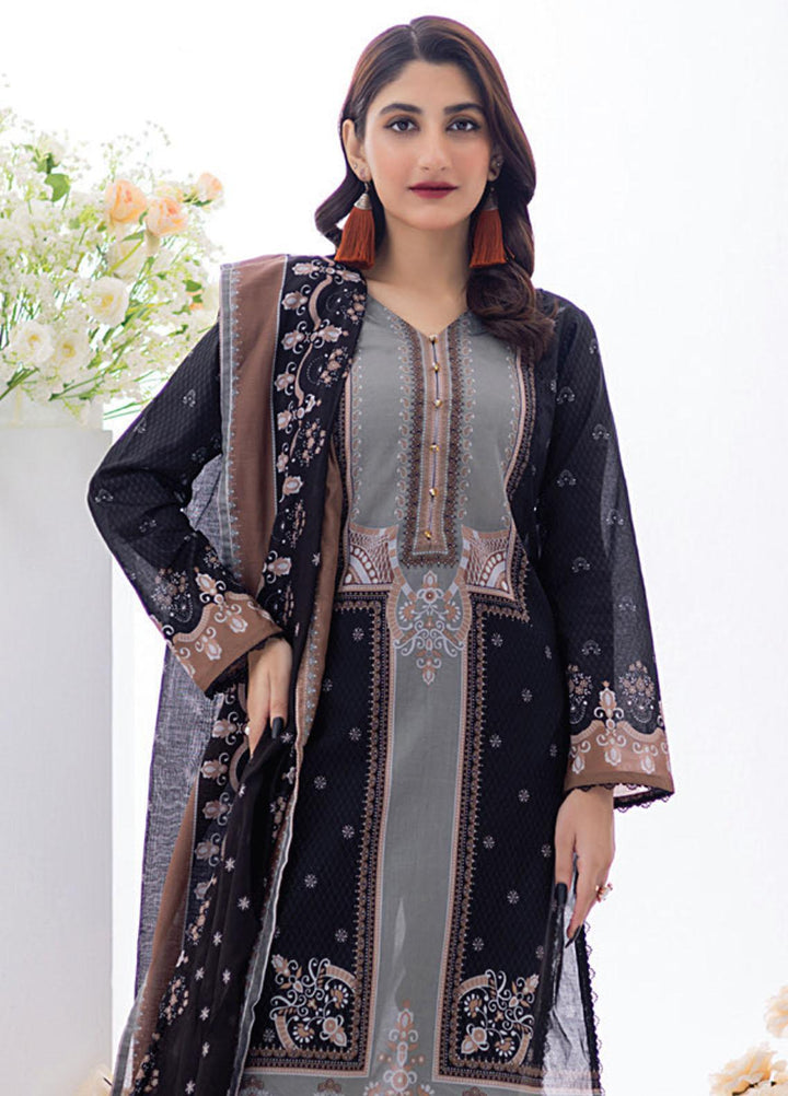 Salina By Regalia Textiles Printed Lawn Suits Unstitched 3 Piece RGT23BW-V2 D-06 - Summer Collection