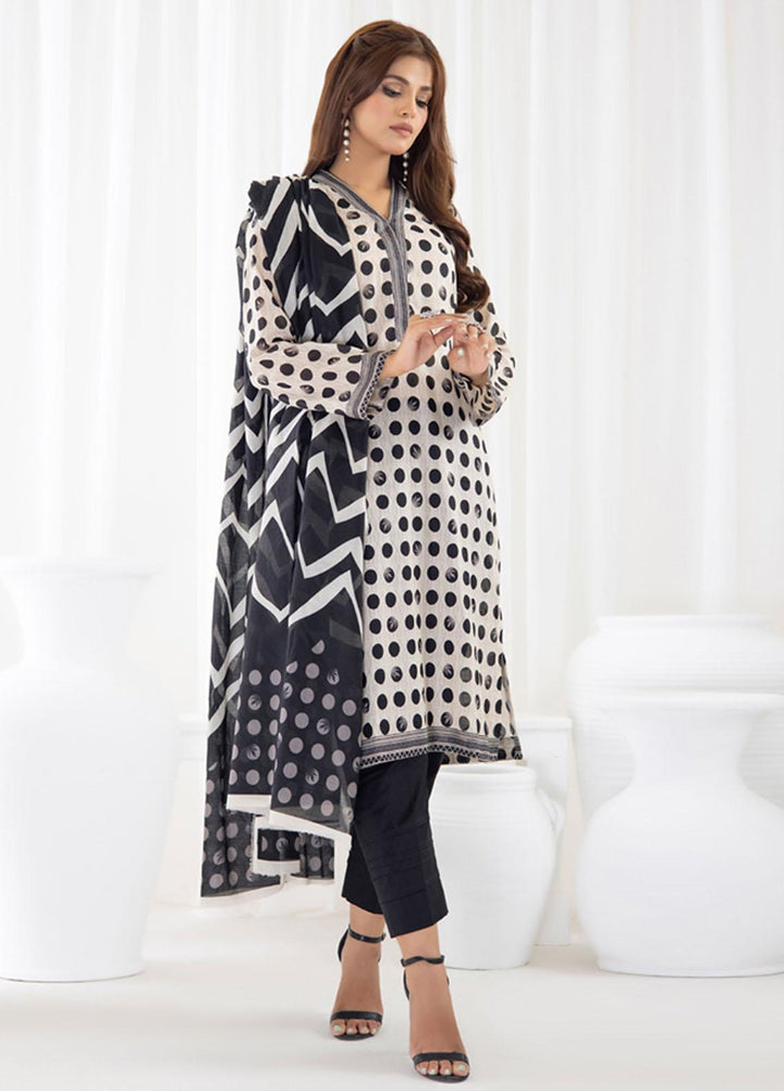 Salina By Regalia Textiles Printed Lawn Suits Unstitched 3 Piece RGT23BW-V3 D-10 - Summer Collection