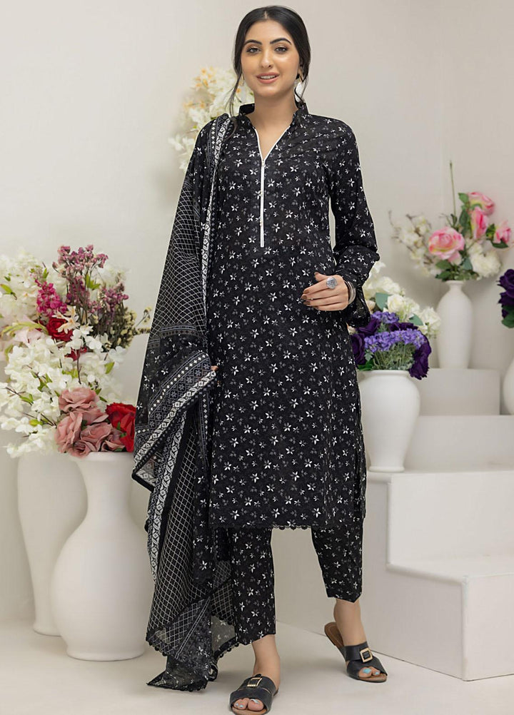 Salina By Regalia Textiles Printed Lawn Suits Unstitched 3 Piece RGT23BW-V4 D-07 - Summer Collection