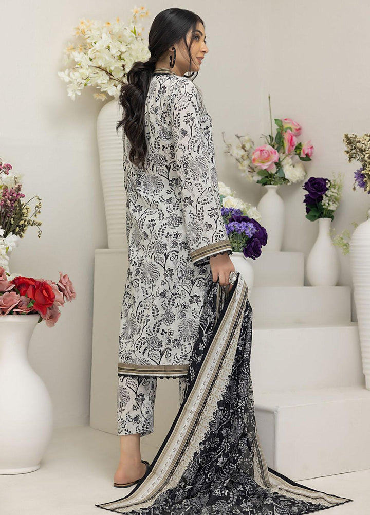 Salina By Regalia Textiles Printed Lawn Suits Unstitched 3 Piece RGT23BW-V4 D-08 - Summer Collection
