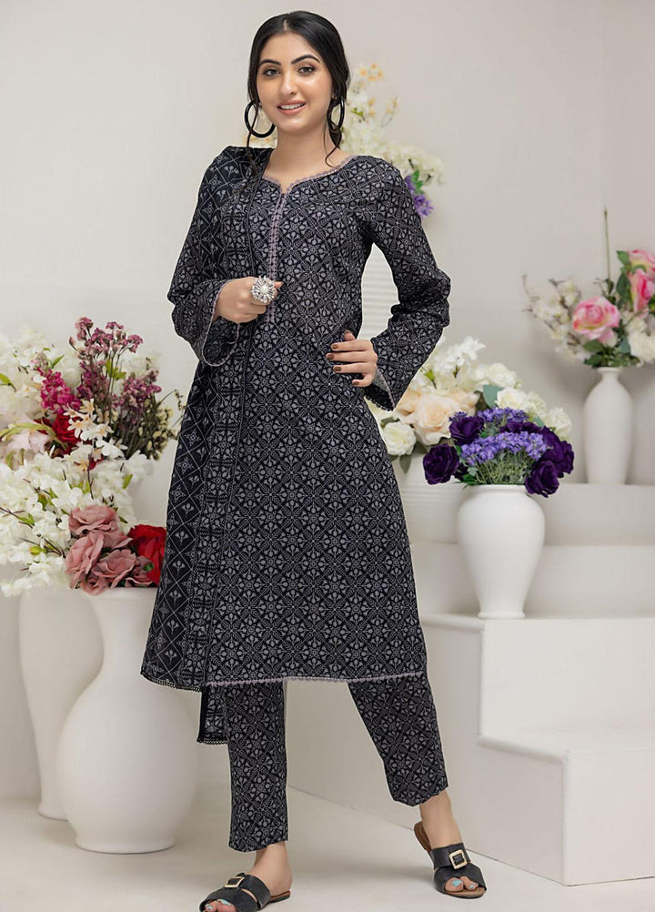 Salina By Regalia Textiles Printed Lawn Suits Unstitched 3 Piece RGT23BW-V4 D-10 - Summer Collection