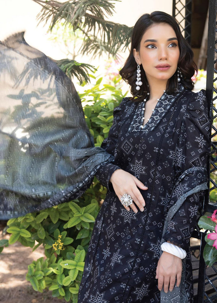 Salina By Regalia Textiles Printed Lawn Suits Unstitched 3 Piece RGT23BW 01 - Black & White Collection