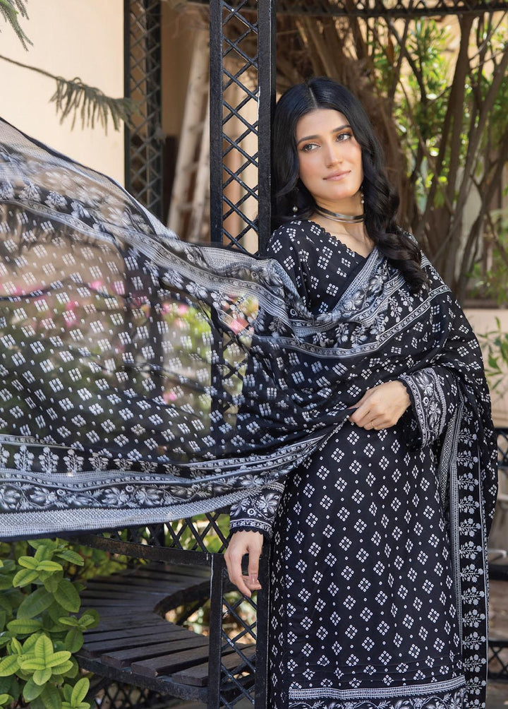Salina By Regalia Textiles Printed Lawn Suits Unstitched 3 Piece RGT23BW 02 - Black & White Collection