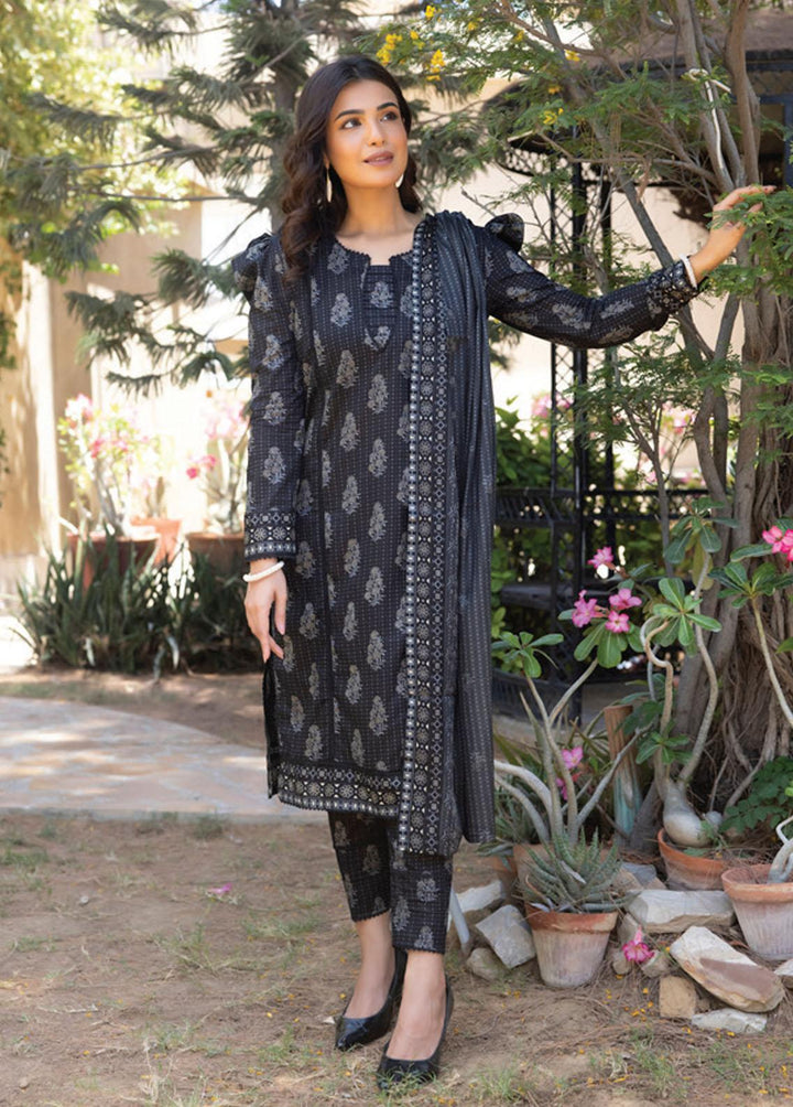 Salina By Regalia Textiles Printed Lawn Suits Unstitched 3 Piece RGT23BW 03 - Black & White Collection