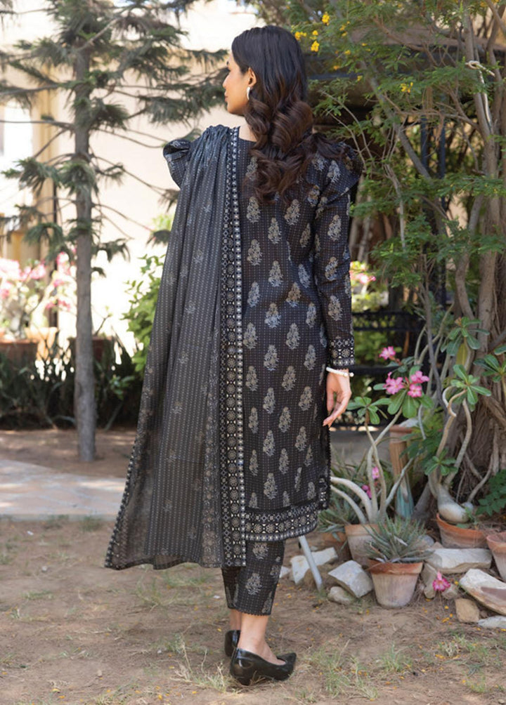 Salina By Regalia Textiles Printed Lawn Suits Unstitched 3 Piece RGT23BW 03 - Black & White Collection