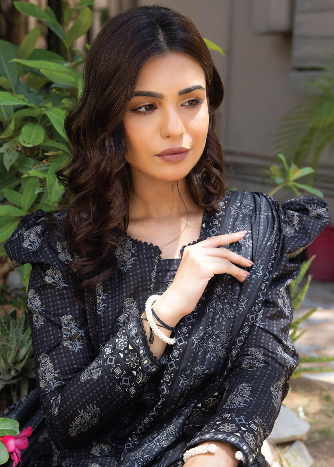 Salina By Regalia Textiles Printed Lawn Suits Unstitched 3 Piece RGT23BW 03 - Black & White Collection