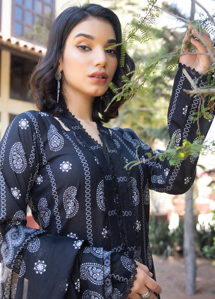 Salina By Regalia Textiles Printed Lawn Suits Unstitched 3 Piece RGT23BW 04 - Black & White Collection