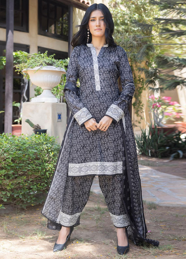 Salina By Regalia Textiles Printed Lawn Suits Unstitched 3 Piece RGT23BW 05 - Black & White Collection