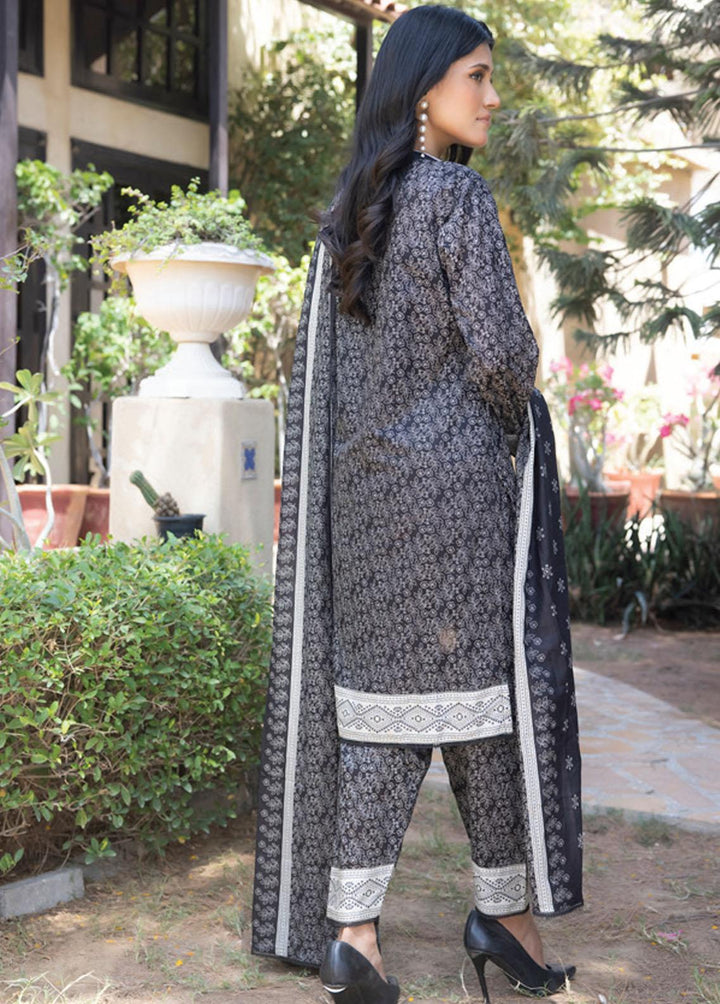 Salina By Regalia Textiles Printed Lawn Suits Unstitched 3 Piece RGT23BW 05 - Black & White Collection