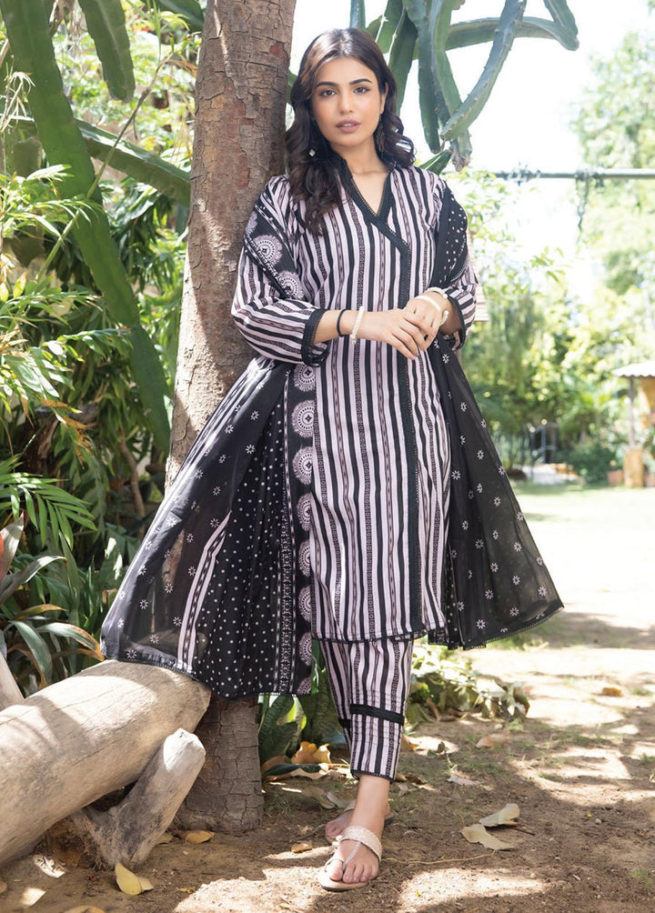 Salina By Regalia Textiles Printed Lawn Suits Unstitched 3 Piece RGT23BW 08 - Black & White Collection