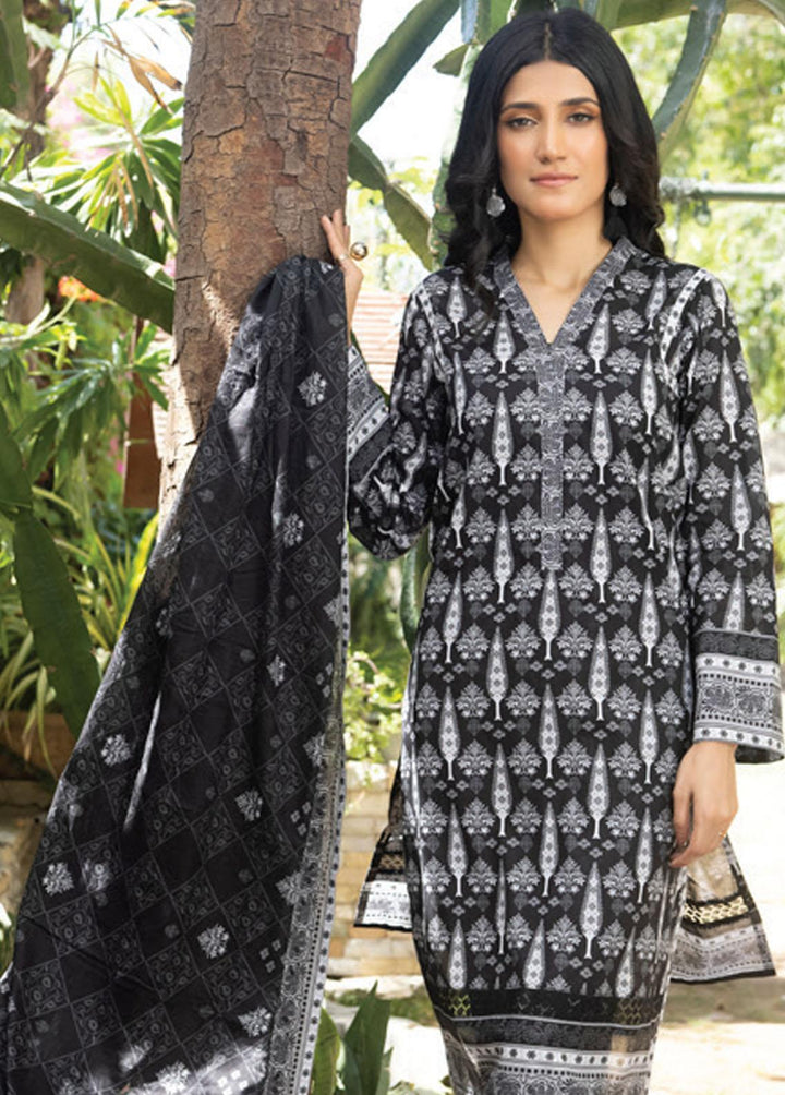 Salina By Regalia Textiles Printed Lawn Suits Unstitched 3 Piece RGT23BW 09 - Black & White Collection