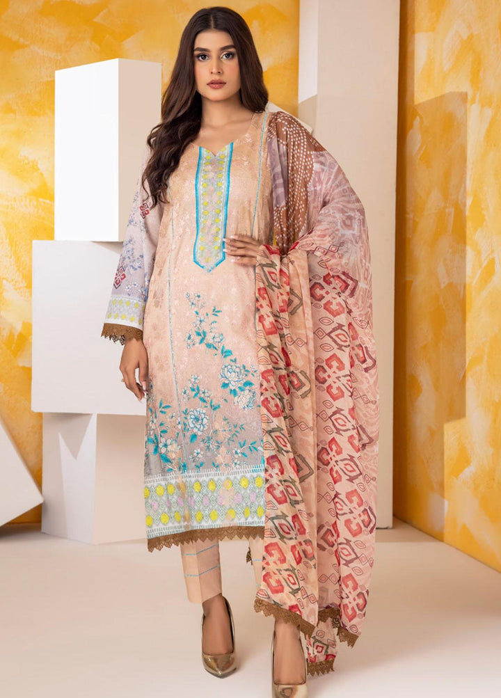 Salina By Regalia Textiles  Chikankari Suits Unstitched 3 Piece RGT22S 01 - Summer Collection