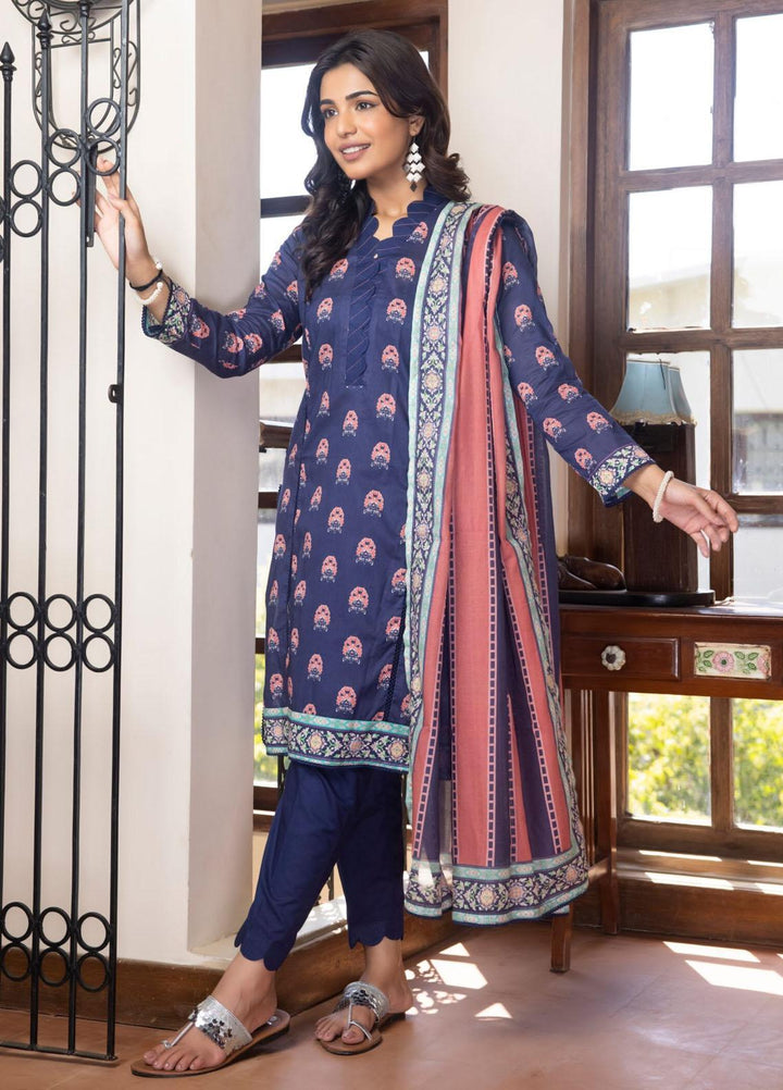 Salina By Regalia Textiles Printed Lawn Suits Unstitched 3 Piece RGT23SP-V13 D-01 - Summer Collection