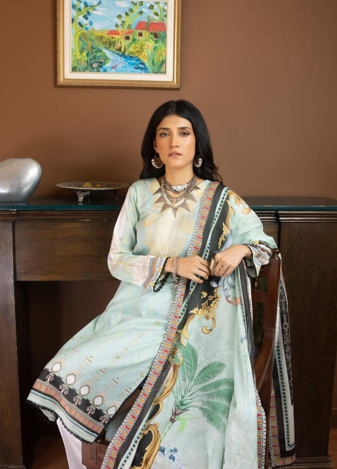 Salina By Regalia Textiles Printed Lawn Suits Unstitched 3 Piece RGT23SP-V13 D-06 - Summer Collection