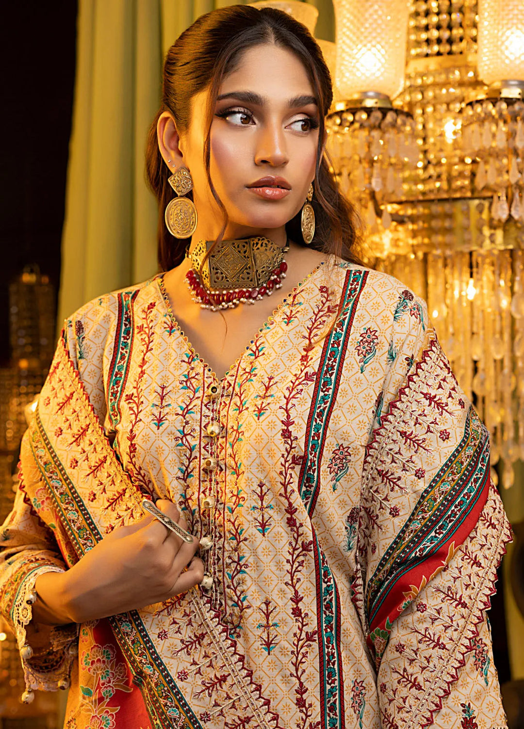 Salina by Regalia Textiles Embroidered Khaddar Suits Unstitched 3 Piece Ayzal - Winter Collection