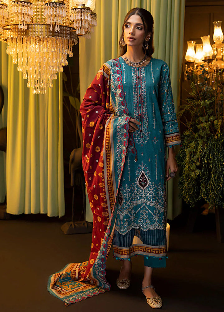 Salina by Regalia Textiles Embroidered Khaddar Suits Unstitched 3 Piece Kesh - Winter Collection