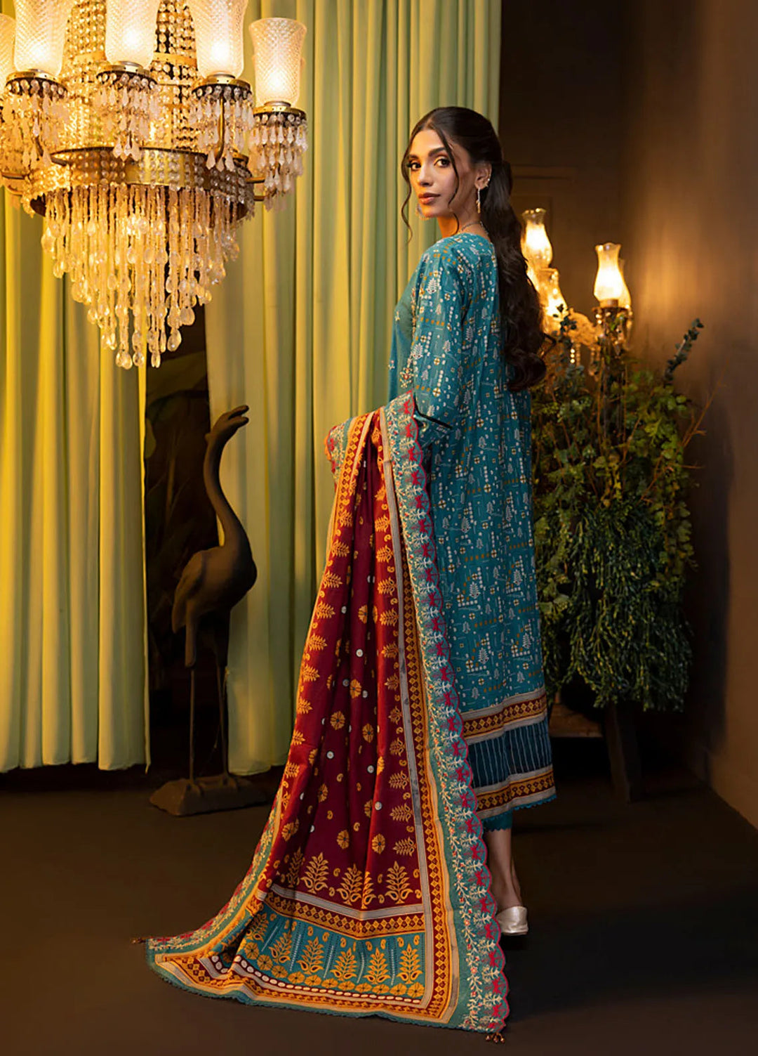 Salina by Regalia Textiles Embroidered Khaddar Suits Unstitched 3 Piece Kesh - Winter Collection