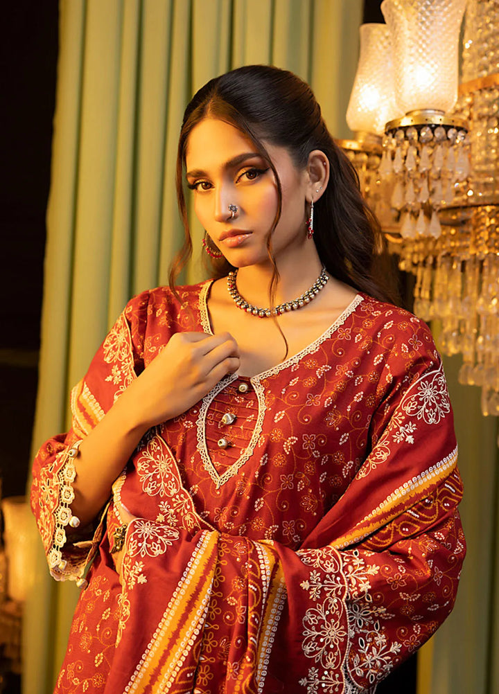 Salina by Regalia Textiles Embroidered Khaddar Suits Unstitched 3 Piece Qasr - Winter Collection