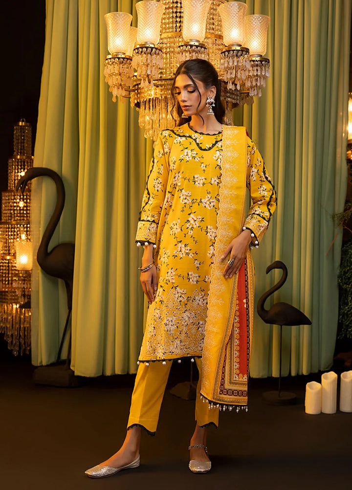 Salina by Regalia Textiles Embroidered Khaddar Suits Unstitched 3 Piece Sun Flower - Winter Collection