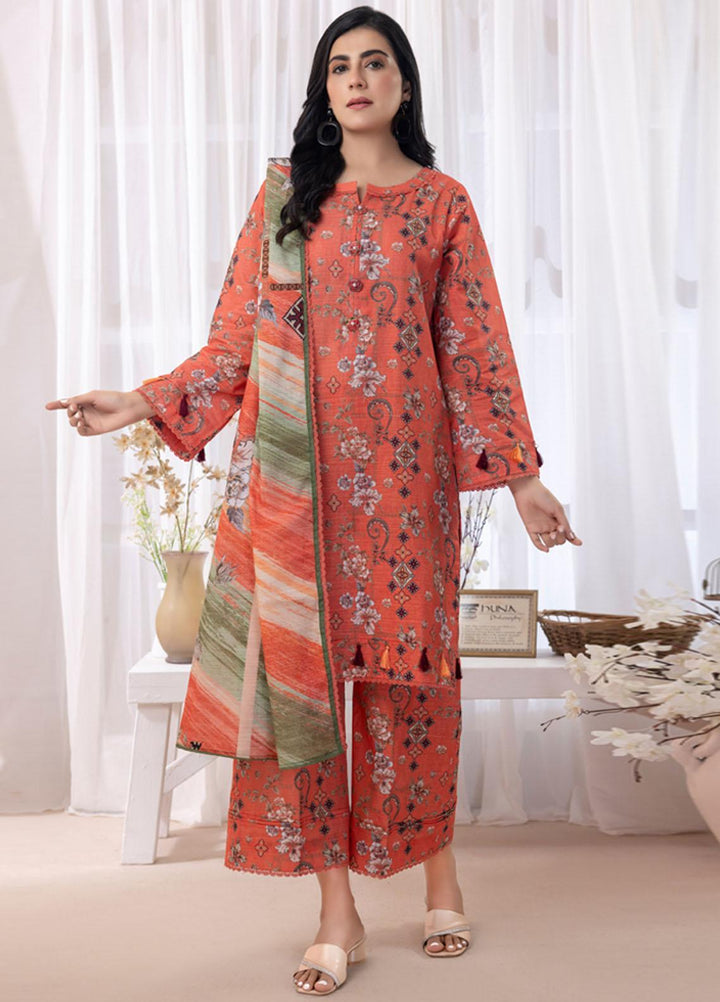 Salina By Regalia Textiles Printed Khaddar Suits Unstitched 3 Piece RGT23-S3 SSPK3-1 - Winter Collection