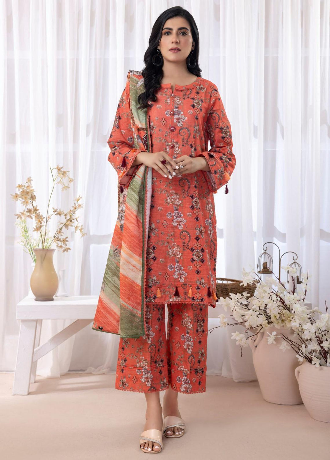 Salina By Regalia Textiles Printed Khaddar Suits Unstitched 3 Piece RGT23-S3 SSPK3-1 - Winter Collection