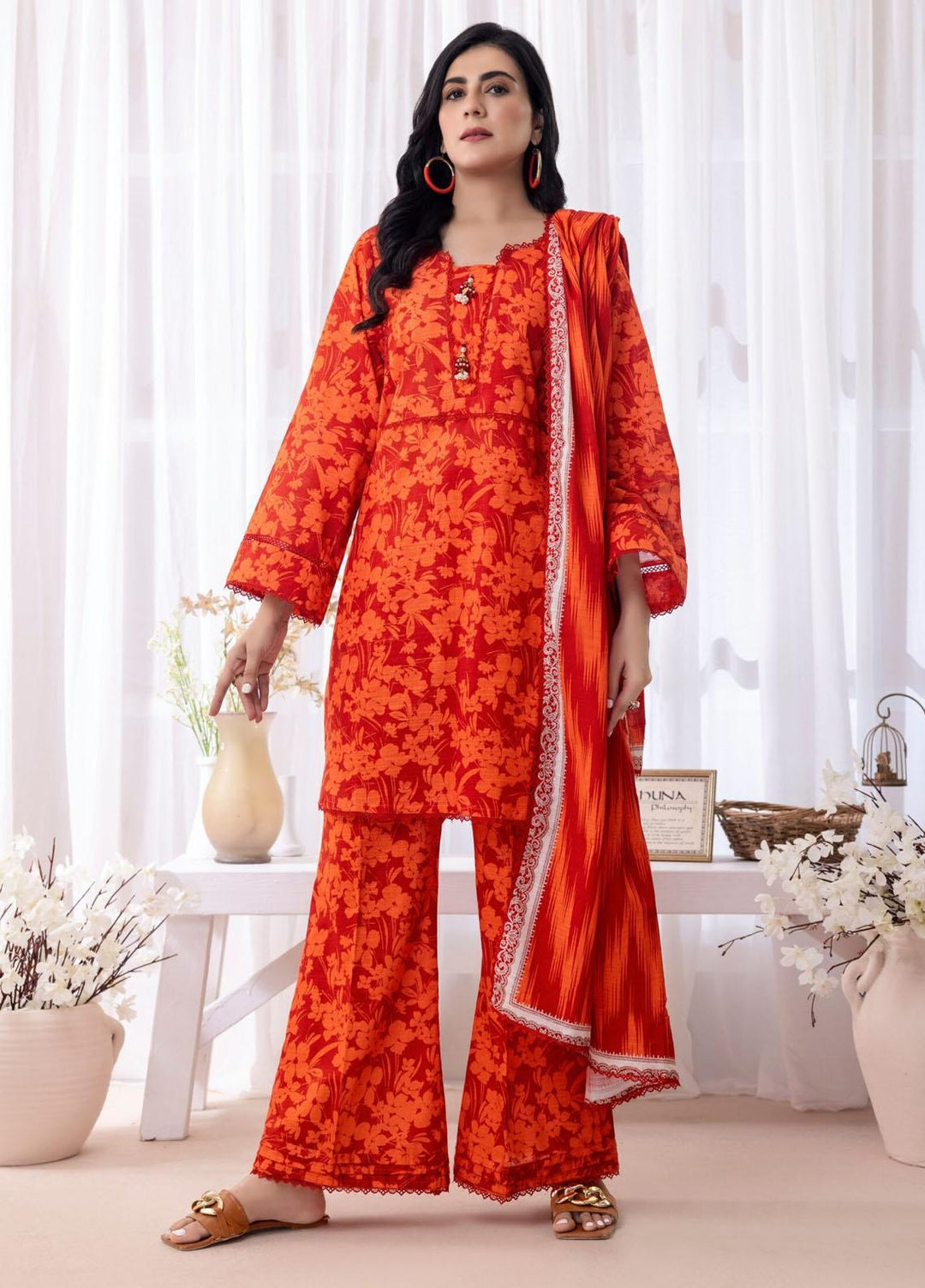 Salina By Regalia Textiles Printed Khaddar Suits Unstitched 3 Piece RGT23-S3 SSPK3-5 - Winter Collection