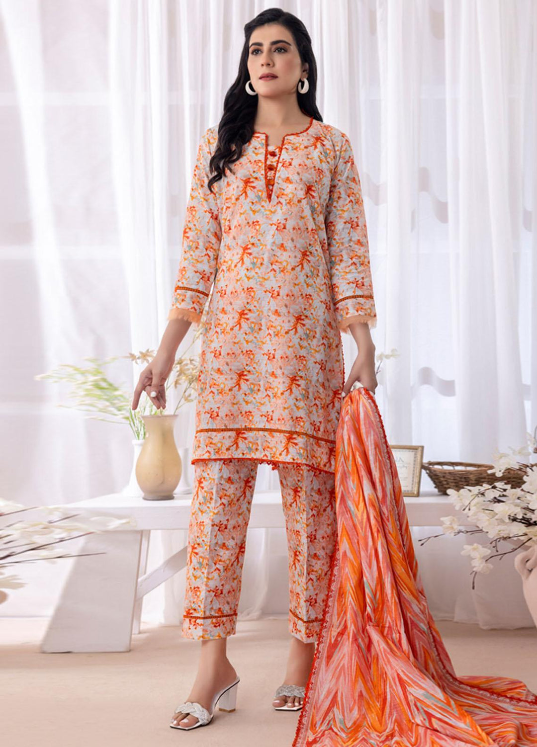 Salina By Regalia Textiles Printed Khaddar Suits Unstitched 3 Piece RGT23-S3 SSPK3-7 - Winter Collection