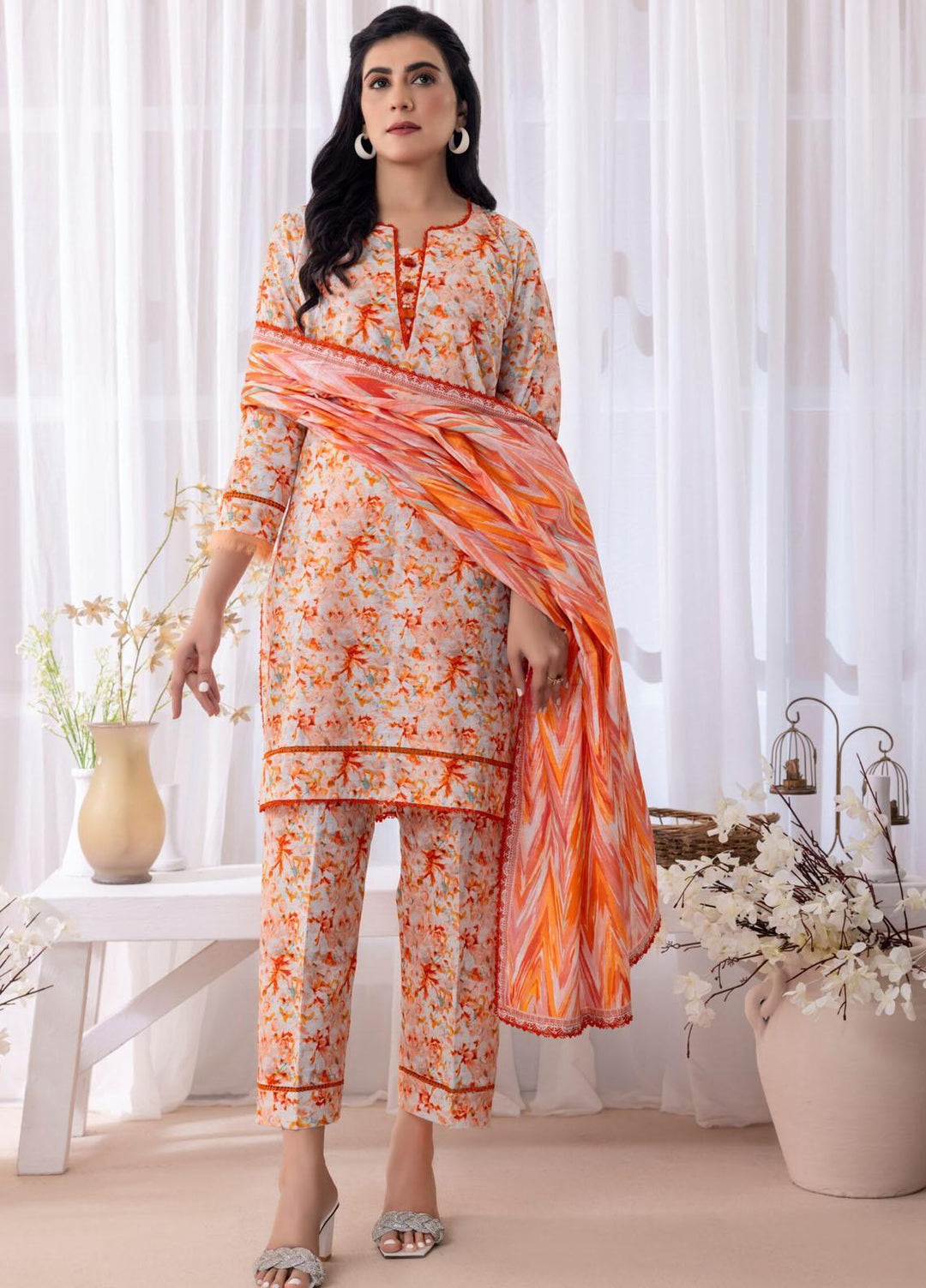 Salina By Regalia Textiles Printed Khaddar Suits Unstitched 3 Piece RGT23-S3 SSPK3-7 - Winter Collection