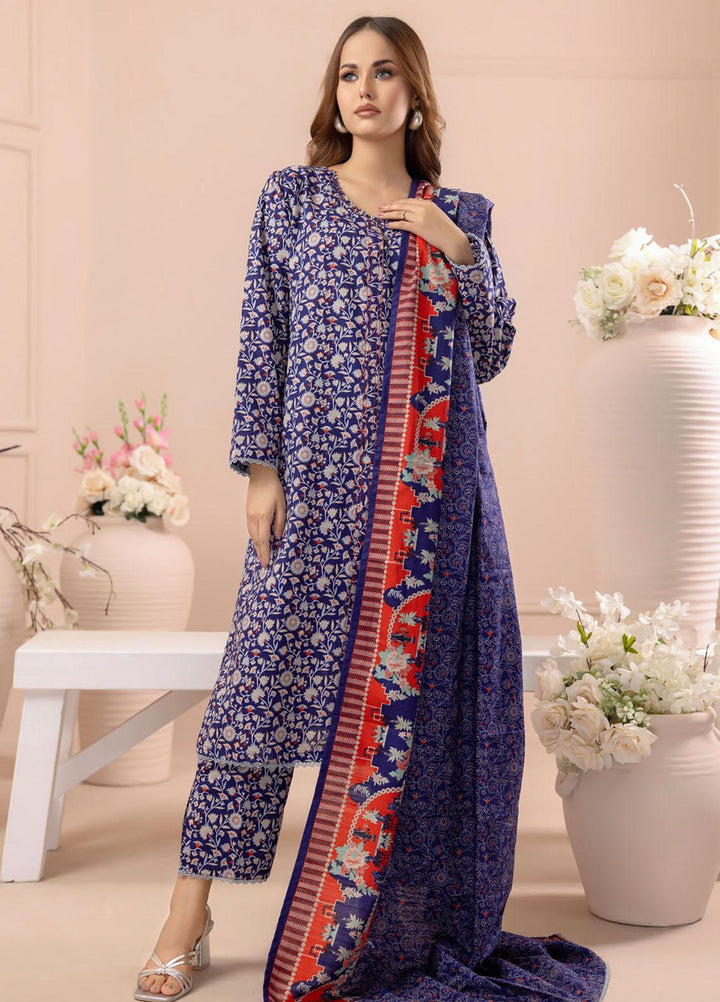 Salina By Regalia Textiles Printed Khaddar Suits Unstitched 3 Piece RGT23-S4 SSPK4-10 - Winter Collection